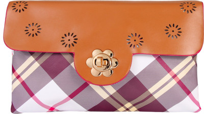 Howdy Casual Brown Clutch