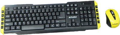 

ProDot New Wireless Keyboard and Mouse Combo Yellow&Black Combo Set