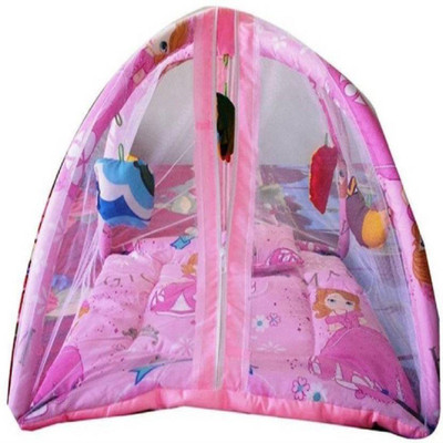 

CROOX Cotton Mosquito Protector Comfy Baby Bed CRX_BYMN_001_PH Portable Crib(Fabric, Multicolor)
