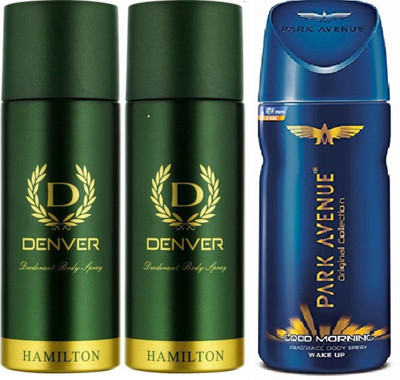 

Park Avenue Good Morning With Hamilon Deodorant Spray - For Men(310 ml, Pack of 3)