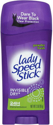 

Lady Speed Stick Invisible Dry Deodorant Stick, Powder Fresh - 65g Deodorant Stick - For Men & Women(65 g)