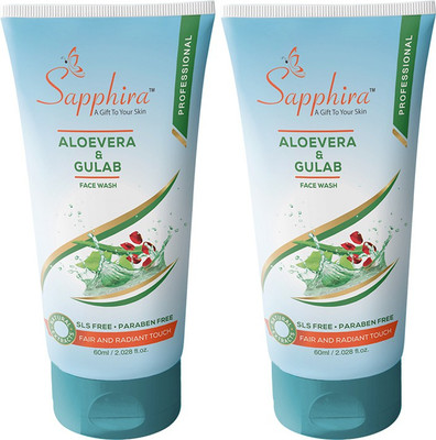 Sapphira Aloevera and Gulab Face Wash(120 ml)