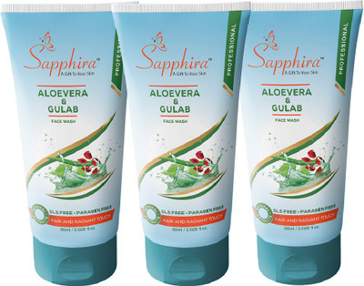 Sapphira Aloevera and Gulab Face Wash(180 ml)