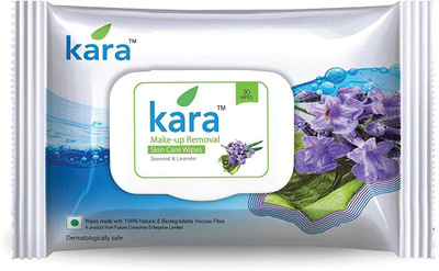 

Kara MAKE -UP REMOVAL SKIN CARE WIPES SEAWEED & LAVENDER(Pack of 30)