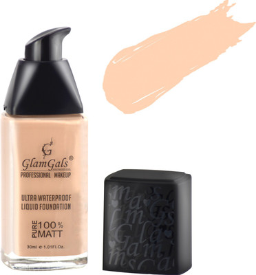 

GlamGals Matte Finished Ultra Water Proof Liquid Foundation 30 ml Foundation(Natural)
