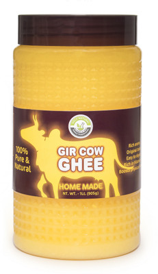 

Holy Natural Gir Cow Ghee - 1 Litre 1 L Mason Jar