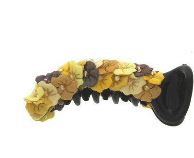 

Anuradha Art Jewellery Designer Hair Clip Banana Clip(Yellow)