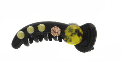

Anuradha Art Jewellery Designer Hair Clip Banana Clip(Yellow)