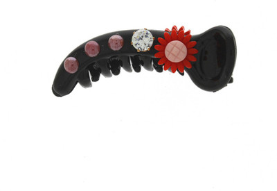 Anuradha Art Jewellery Designer Hair Clip Banana Clip(Red)