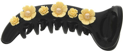 

Anuradha Art Jewellery Designer Hair Clip Banana Clip(Yellow)