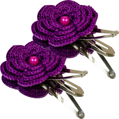 

LA Riyo Crochet Handmade Clip 1286 Hair Clip(Purple)