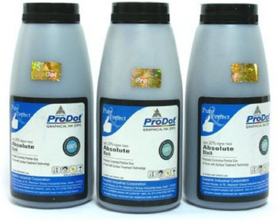 

ProDot 1215 Laser Toner Powder Compatible for HP 12A, 15A, 49A, 51A, 53A, 505A, 6511A-Canon 303, 308, 309, 310, 315 Toner Cartridges (120gms) Set of 3 Single Color Ink Toner Powder(Black)