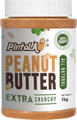 Pintola ALL Natural Peanut Butter(EXTRA Crunchy)(Unsweetened, Non-Gmo, Gluten Free, Vegan) 1 kg