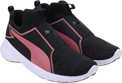 

Puma Girls Slip on Running Shoes(Black