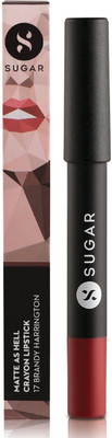 

Sugar Matte As Hell Crayon Lipstick (Shade No.- 17 Brandy Harrington (Rusty Reddish Pink))