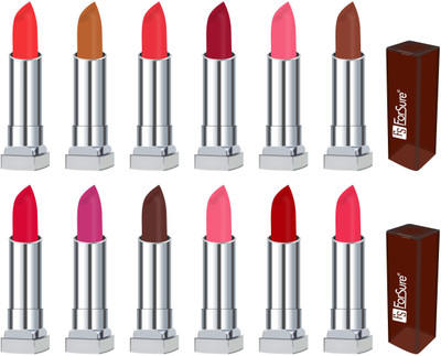 

Forsure MATTE long lasting lipstick(orange, nude, hotred, maroon, peach, coffee, indian red, rose red, dark coffee, hot peach, fire red, sweet red)