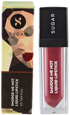 

Sugar Smudge Me Not Liquid Lipstick(Shade No.- 03 Tan Fan (Mauve Nude), 4.5 ml)