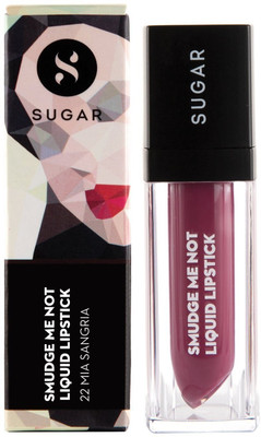 

Sugar Smudge Me Not Liquid Lipstick(Shade No.- 22 Mia Sangria (Purple Pink), 4.5 ml)