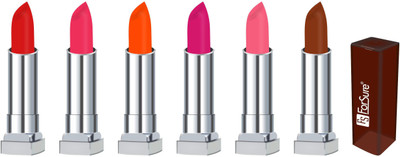 

Forsure VELVET MATTE long lasting lipstick(red, sweet red, orange, rose pink, peach, coffee)