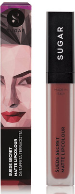 

Sugar Suede Secret Matte Lipcolour(Shade No.- 06 Taffeta Terracotta (Terracotta Brown))