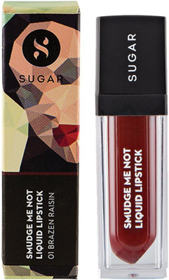 

Sugar Smudge Me Not Liquid Lipstick(Shade No.- 01 Brazen Raisin (Burgundy), 4.5 ml)