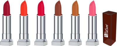 

Forsure MATTE long lasting lipstick(maroon, orange, indian red, coffee, nude, peach)