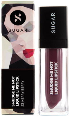 

Sugar Smudge Me Not Liquid Lipstick(Shade No.- 23 Merry Berry (Dark Plum))