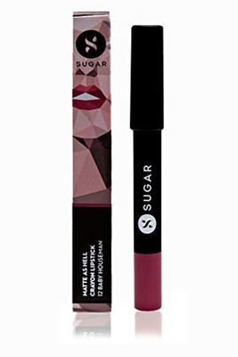 

Sugar Matte As Hell Crayon Lipstick (Shade No.- 12 Baby Houseman (Deep Pink), 2.8 g)
