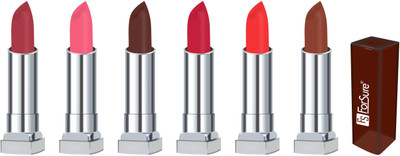 

Forsure MATTE long lasting lipstick(dark violet, peach, dark coffee, hot red, orange, nude)