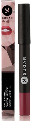 

Sugar Matte As Hell Crayon Lipstick (Shade No.- 15 Stephanie Plum (Plum Mauve), 2.8 g)