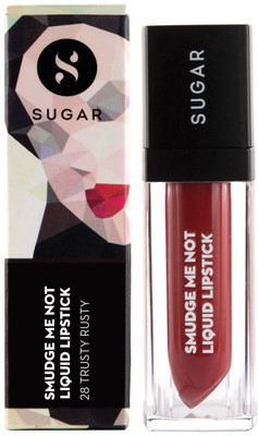 

Sugar Smudge Me Not Liquid Lipstick(Shade No.- 28 Trusty Rusty (Rust Red))
