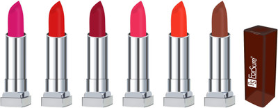 

Forsure MATTE long lasting lipstick(rani, orange, maroon, peach, orange, brick)