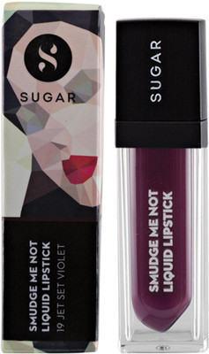 

Sugar Smudge Me Not Liquid Lipstick(Shade No.- 19 Jet Set Violet (Magenta Purple), 4.5 ml)