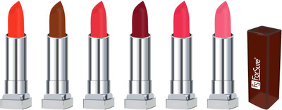 Forsure MATTE long lasting lipstick(orange, coffee, hot red, maroon, fire red, peach)