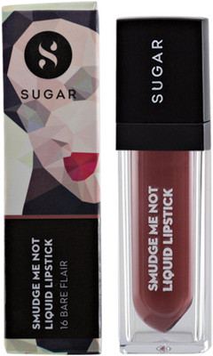 

Sugar Smudge Me Not Liquid Lipstick(Shade No.- 16 Bare Flair (Rose Brown))