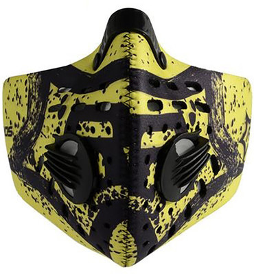 

Jonty Green Print Neoprene PM2.5 N95 Anti Pollution Activated Carbon Dust Face Mask with Breathing Valve Mask