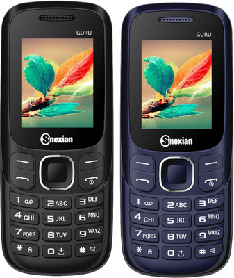 

Snexian Guru Plus 312 Combo of Two Mobiles(Blue & Black)