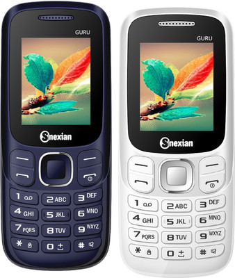 

Snexian Guru Plus 312 Combo of Two Mobiles(Blue & White)