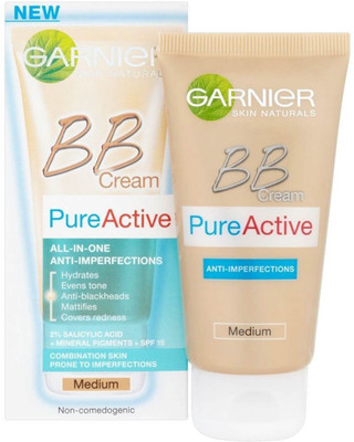 

Garnier Skin Naturals BB Cream PureActive, Medium - 50ml(50 ml)