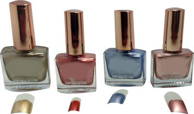 

Perky Sack TEEN TRENDZ CHORME MIRROR NAIL POLISH SHINNY(Pack of 4)