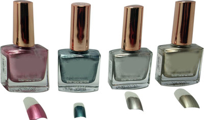 

Perky Sack TEEN TRENDZ CHORME MIRROR NAIL POLISH BOLD, SHINNY(Pack of 4)