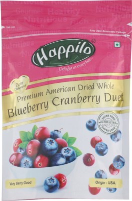 

Happilo Premium American Dried Whole Duet Blueberry, Cranberries(200 g, Pouch)