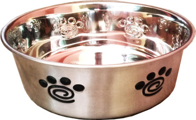 

Petshop7 Heavy & High Quality Stainless Steel Anti Skid Dog Food Bowl/Dog Bowl/Cat Bowl (Xtra Large (2 LTR), Round Stainless Steel Pet Bowl(2 L Silver)
