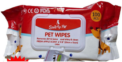 

Pet Needs PA-TP-03-100-RE Pet Ear Eye Wipes(Pack of 100)