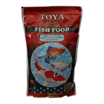 

ROYAL PET Toya fish food 1000g | does not cloud the water indoor colour enhancer added for tropical fishes | 1000 g Dry Fish Food