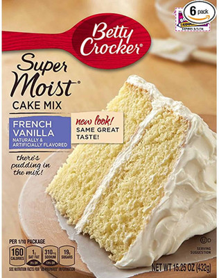

Betty Crocker Delights Super Moist French Vanilla Cake Mix - 432g (15.25oz) 432 g