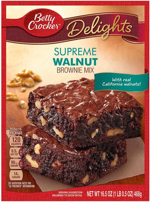 

Betty Crocker Supreme Walnut Brownie Mix - 467g (16.50z) 467 g