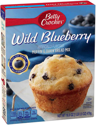 

Betty Crocker Muffin & Quick Bread Mix, Wild Blueberry - 479g (16.9oz) 479 g