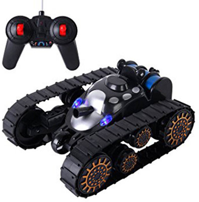 

IndusBay Battle Stunt Car , Space Rover Super Power with 360° Flip light Music Remote Control Battle Tank Toy for kids Black(Black)