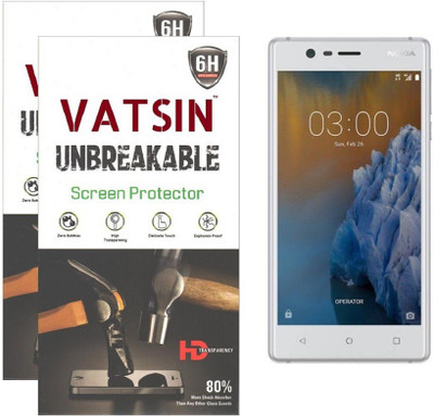 

Vatsin Impossible Screen Guard for Nokia 3(Pack of 2), Transparent